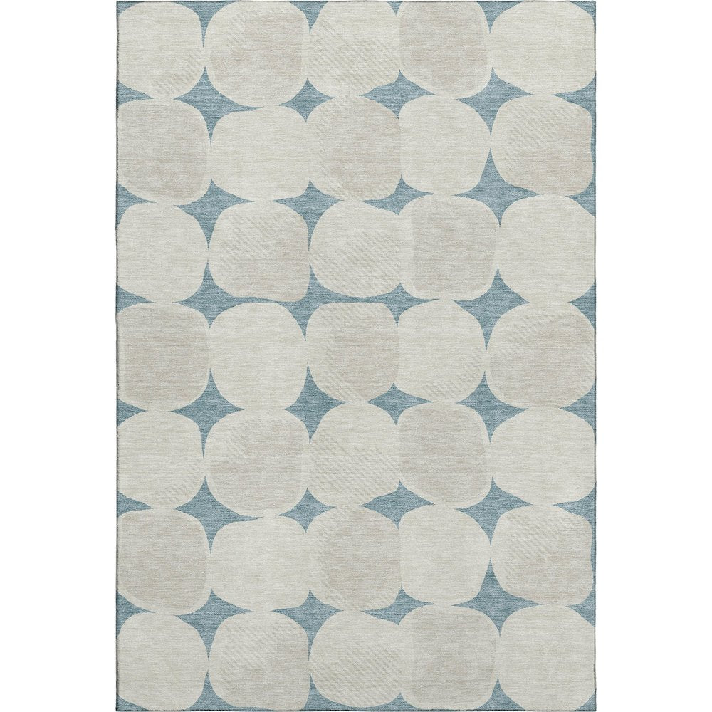Luxury Washable Indoor/Outdoor The Reserve Teal 5' x 7'6" Rug