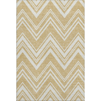 Luxury Washable Indoor/Outdoor The Reserve Honey 5' x 7'6" Rug