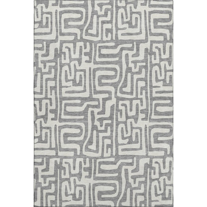 Luxury Washable Indoor/Outdoor The Reserve Gray 5' x 7'6" Rug