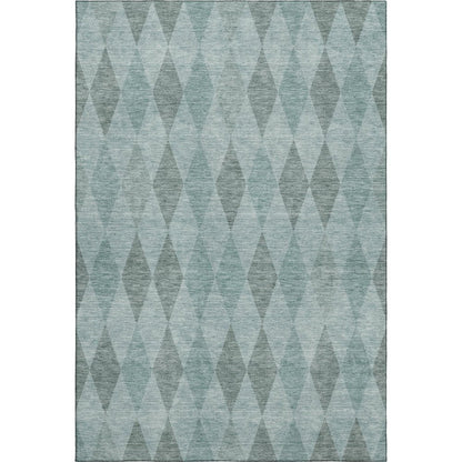 Luxury Washable Indoor/Outdoor The Reserve Teal 5' x 7'6" Rug