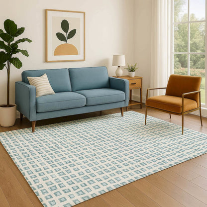 Luxury Washable Indoor/Outdoor The Reserve Teal 5' x 7'6" Rug