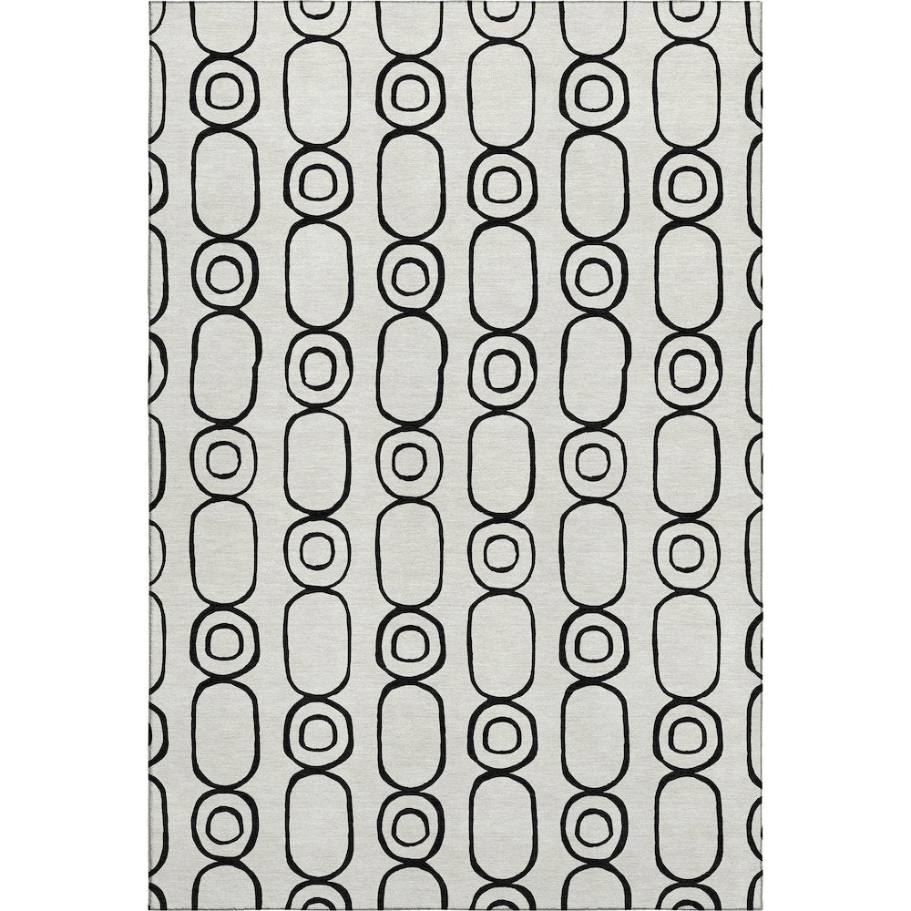 Luxury Washable Indoor/Outdoor The Reserve Ivory 5' x 7'6" Rug