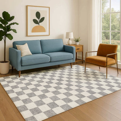 Luxury Washable Indoor/Outdoor The Reserve Gray 5' x 7'6" Rug