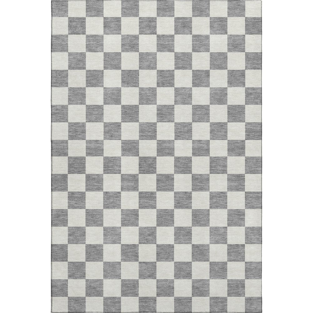 Luxury Washable Indoor/Outdoor The Reserve Gray 5' x 7'6" Rug