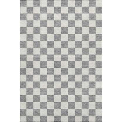 Luxury Washable Indoor/Outdoor The Reserve Gray 5' x 7'6" Rug