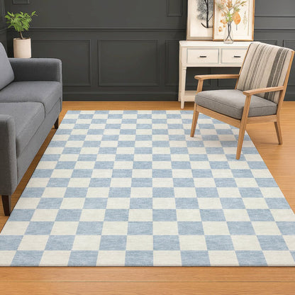 Luxury Washable Indoor/Outdoor The Reserve Sky 5' x 7'6" Rug
