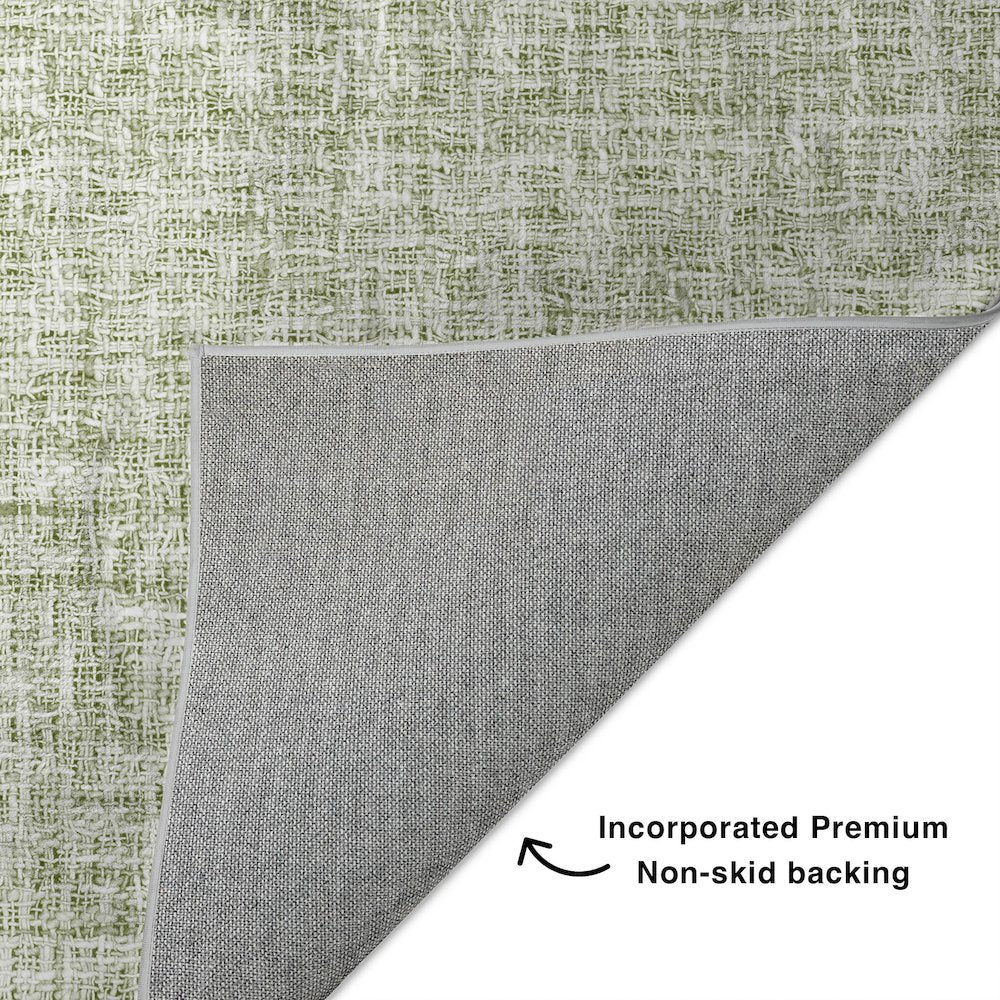 Luxury Washable Voyage VY1 Green 2'6" x 3'10" Rug