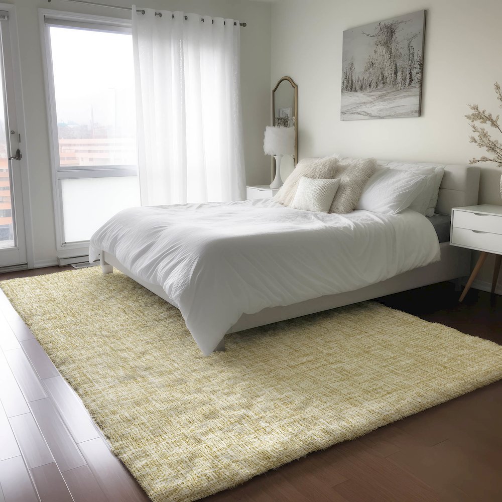 Luxury Washable Voyage VY1 Gold 5' x 7'6" Rug