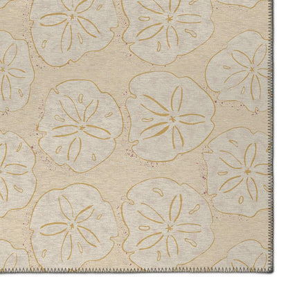 Indoor/Outdoor Seabreeze SZ10 Ivory Washable 2'3" x 7'6" Runner Rug