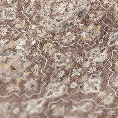 Indoor/Outdoor Marbella MB4 Mocha Washable 10' x 10' Round Rug