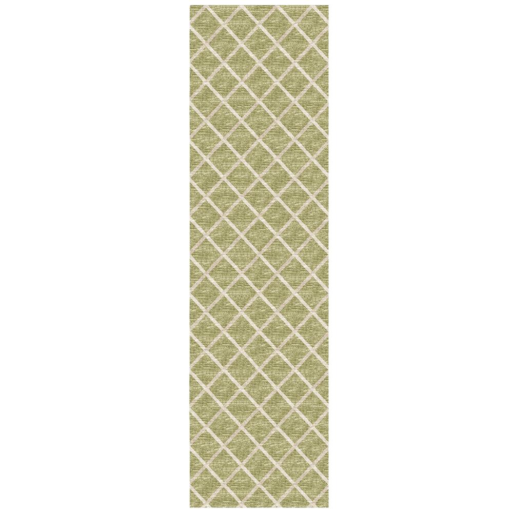 Indoor/Outdoor York YO1 Aloe Washable 2'3" x 7'6" Rug