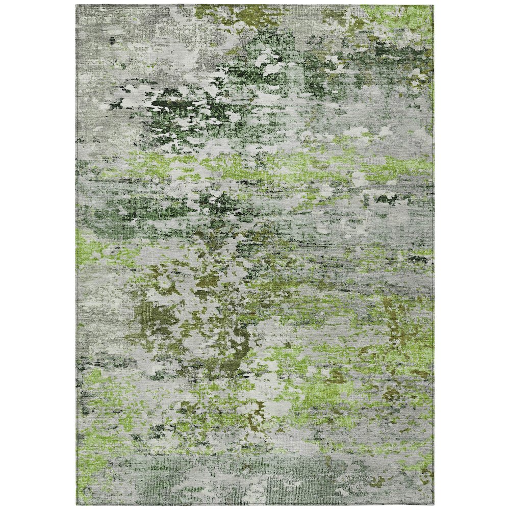 Machine Washable Indoor/Outdoor Chantille Aloe 8' x 10' Rug
