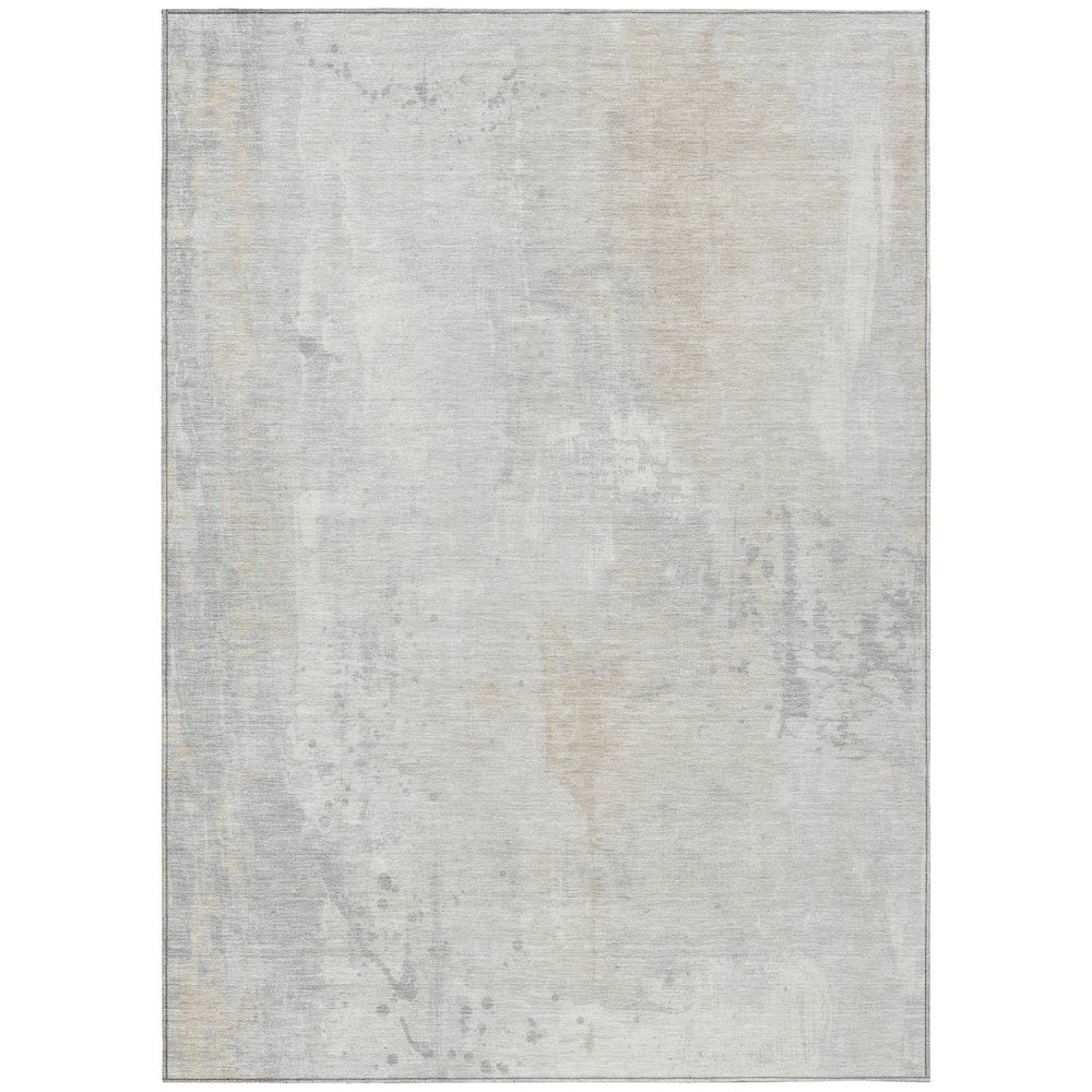 Machine Washable Indoor/Outdoor Chantille Ivory 8' x 10' Rug