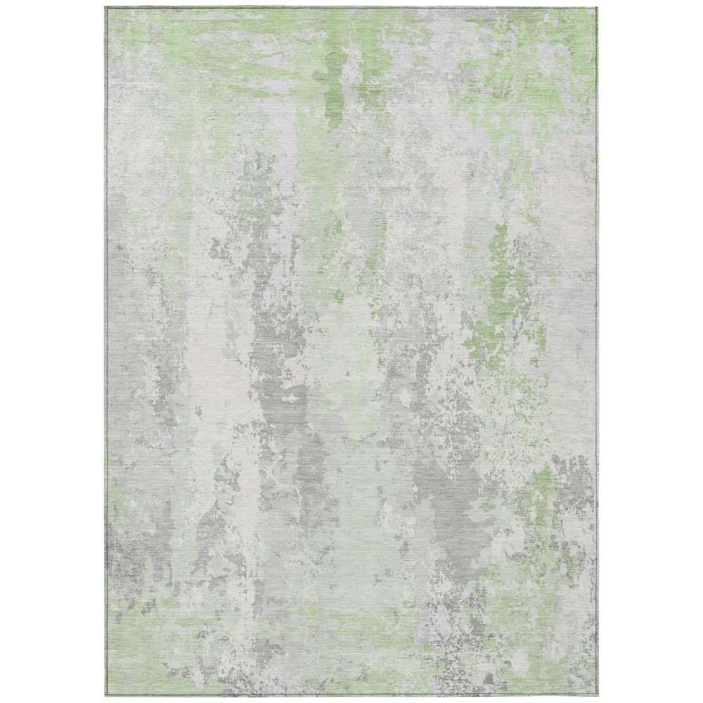 Machine Washable Indoor/Outdoor Chantille Aloe 8' x 10' Rug