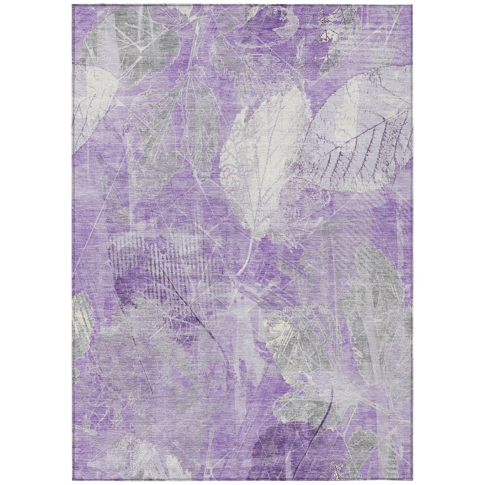 Machine Washable Indoor/Outdoor Chantille Lavender 8' x 10' Rug