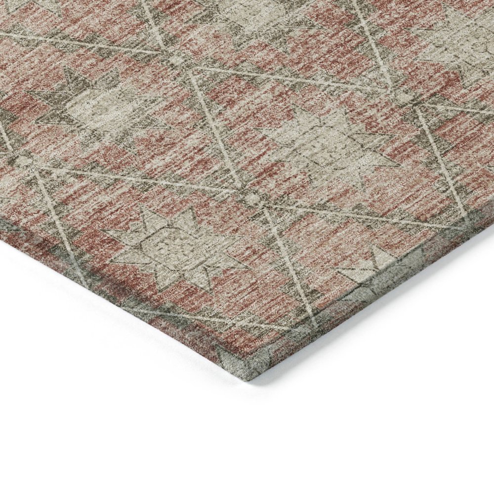 Machine Washable Indoor/Outdoor Chantille Terracotta 3' x 5' Rug