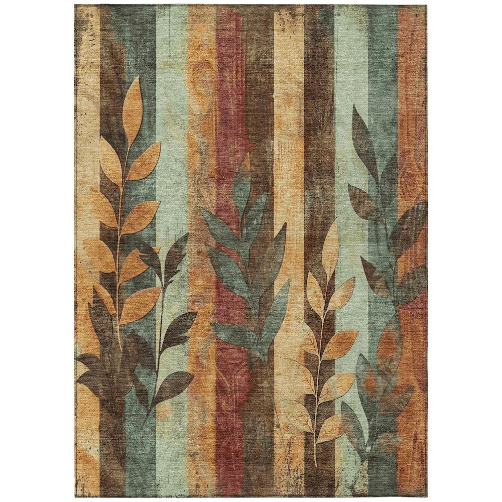 Machine Washable Indoor/Outdoor Chantille Wheat 8' x 10' Rug