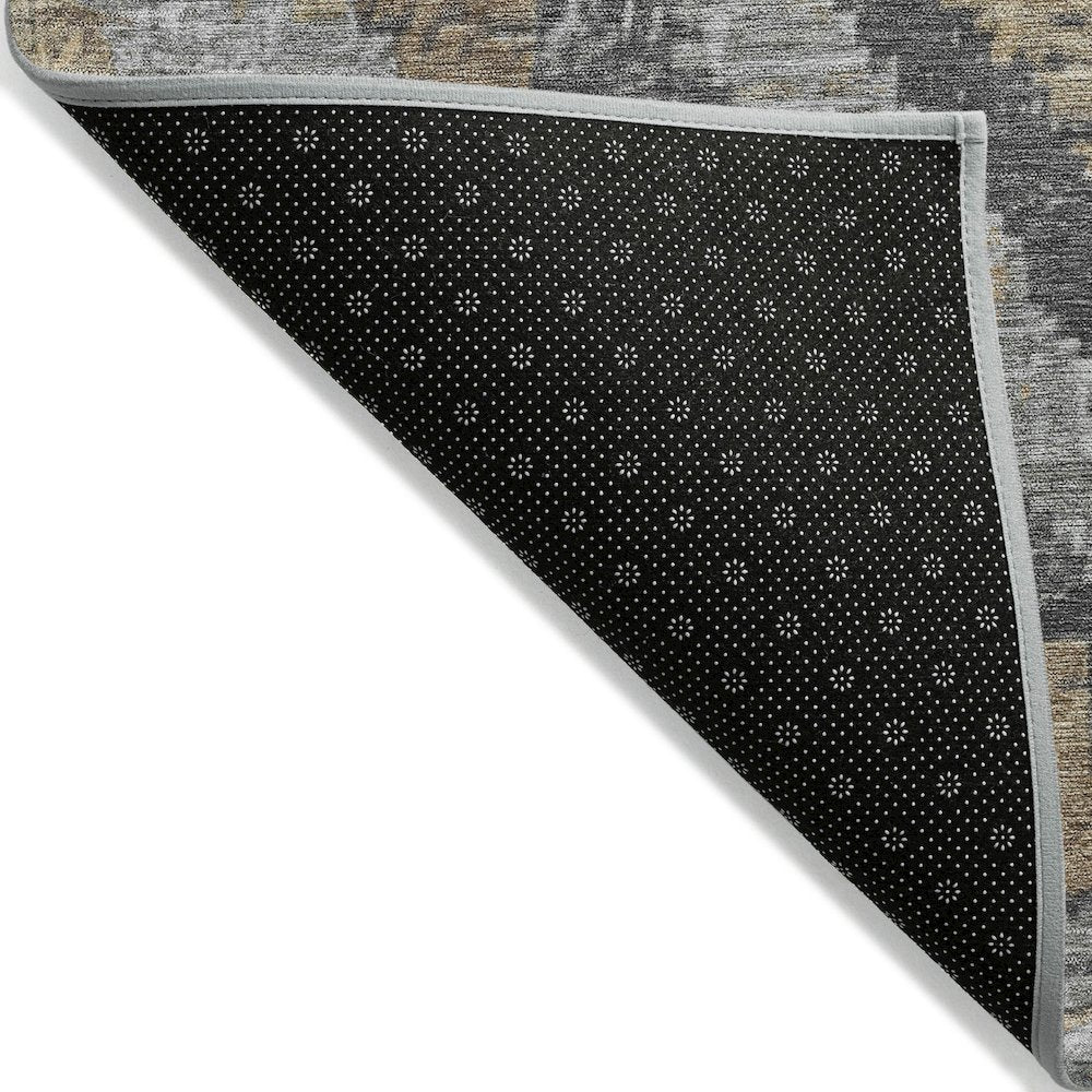 Machine Washable Indoor/Outdoor Chantille Khaki 3' x 5' Rug