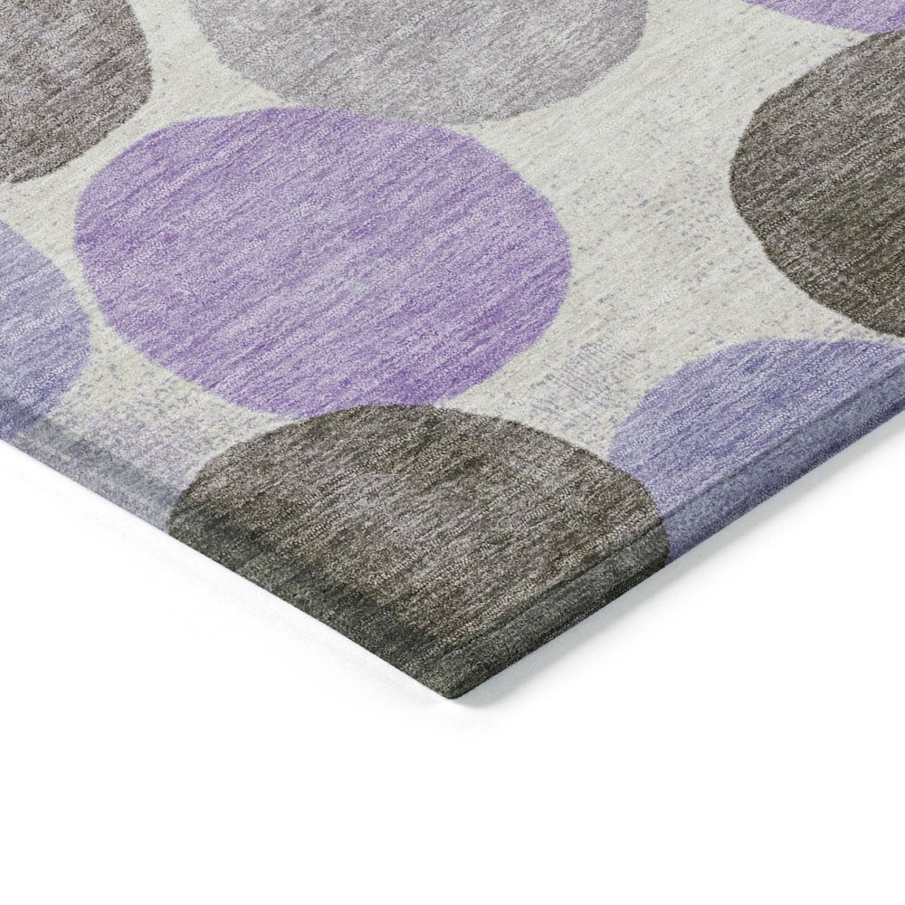 Machine Washable Indoor/Outdoor Chantille Purple 3' x 5' Rug