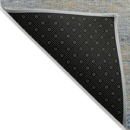 Machine Washable Indoor/Outdoor Chantille Navy 3' x 5' Rug