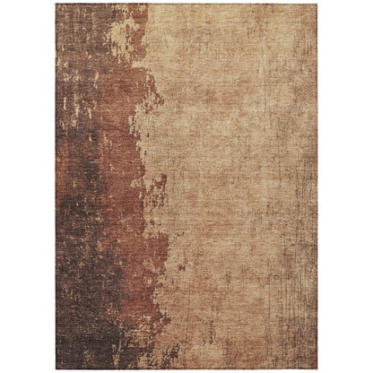 Machine Washable Indoor/Outdoor Chantille Paprika 8' x 10' Rug