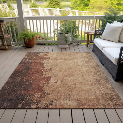 Machine Washable Indoor/Outdoor Chantille Paprika 8' x 10' Rug