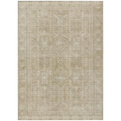 Machine Washable Indoor/Outdoor Chantille Beige 8' x 10' Rug