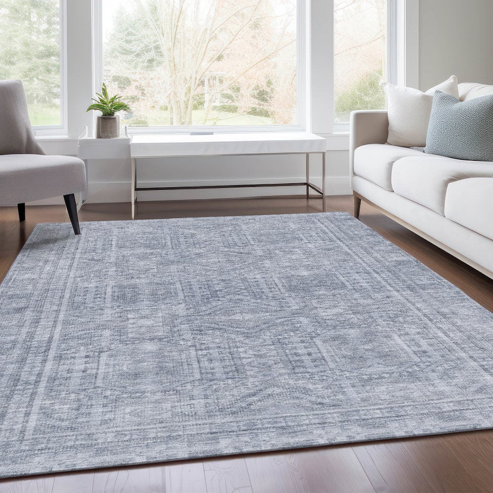 Machine Washable Indoor/Outdoor Chantille Sky 8' x 10' Rug