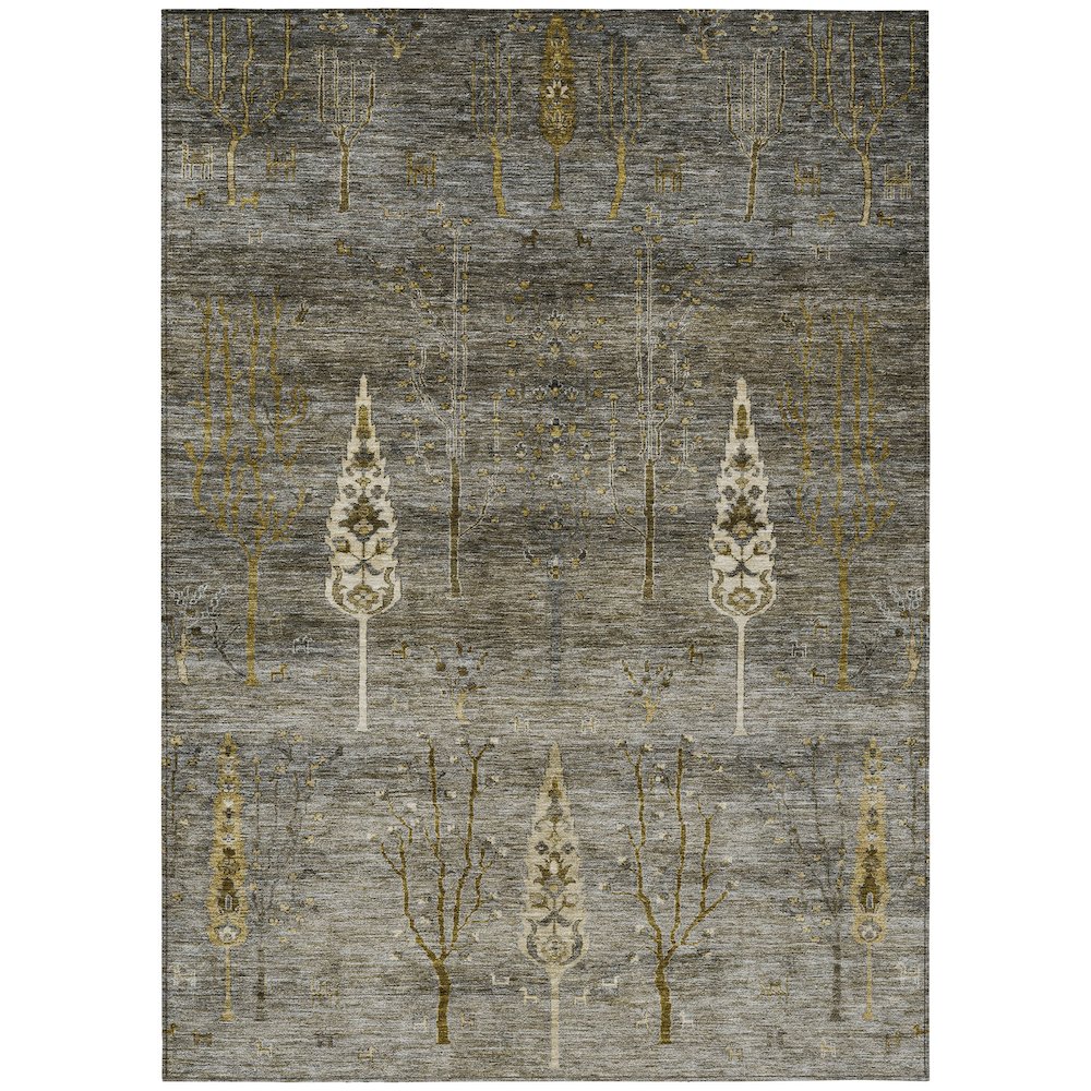 Machine Washable Indoor/Outdoor Chantille Pewter 8' x 10' Rug