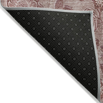Machine Washable Indoor/Outdoor Chantille Blush 3' x 5' Rug