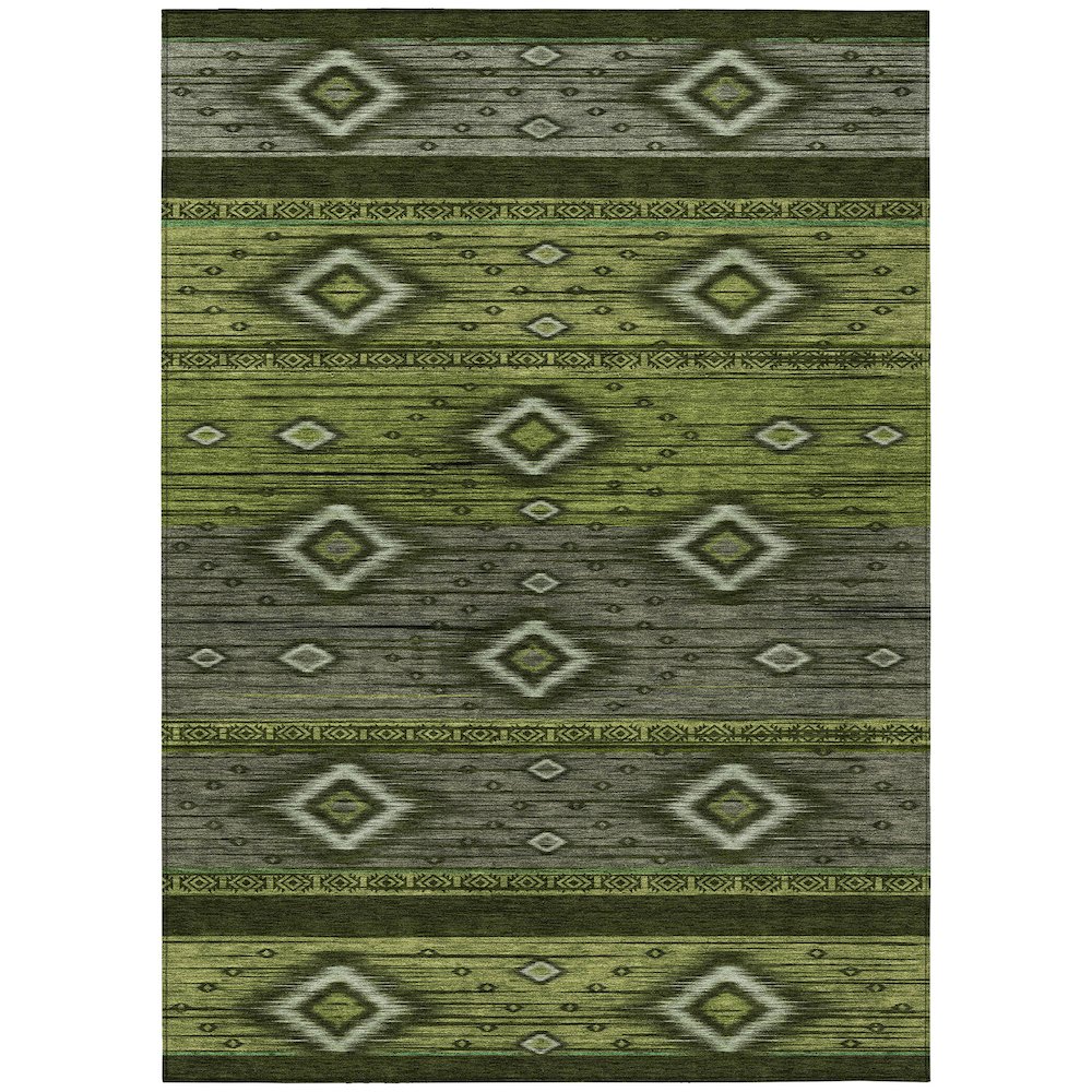 Machine Washable Indoor/Outdoor Chantille Aloe 8' x 10' Rug