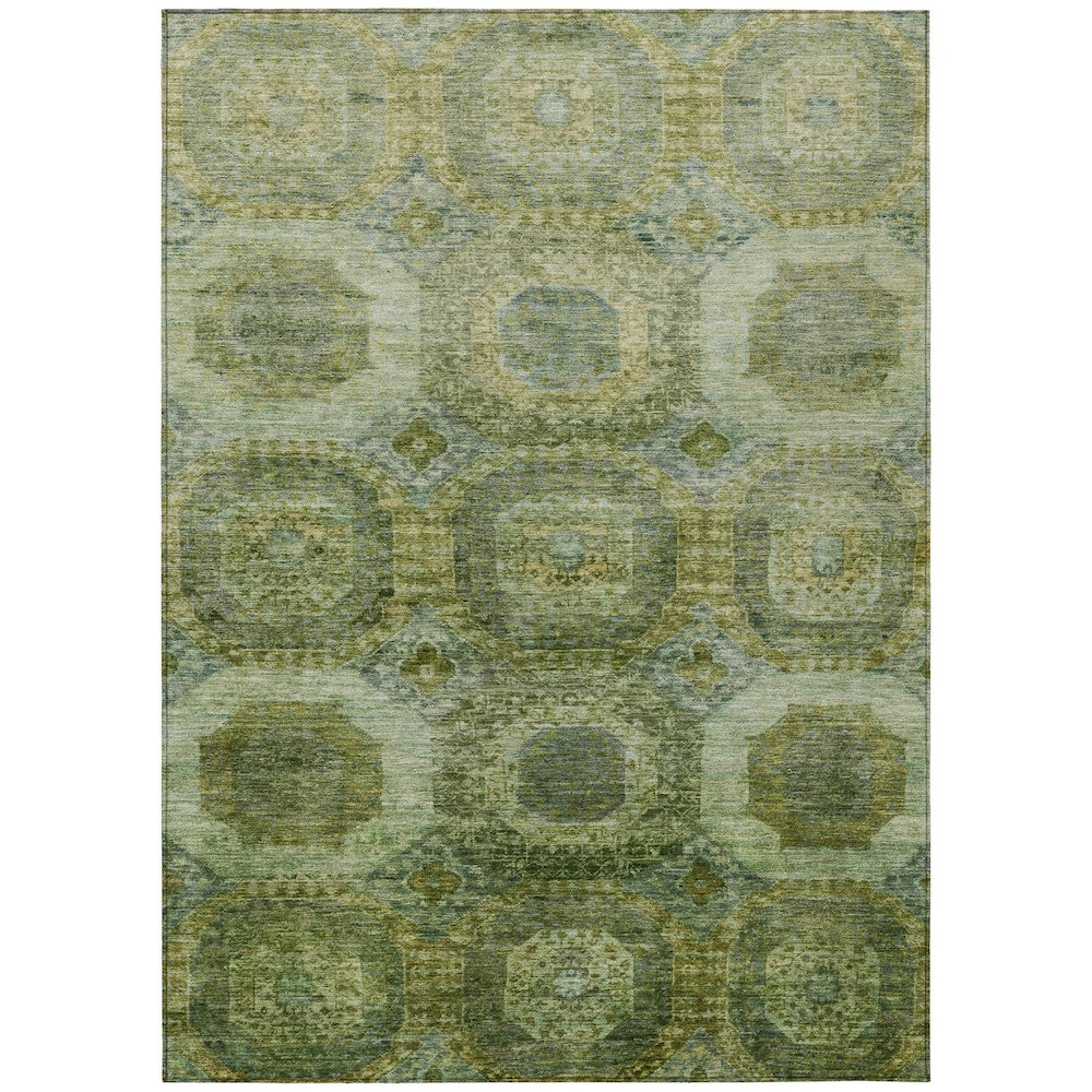 Machine Washable Indoor/Outdoor Chantille Aloe 8' x 10' Rug