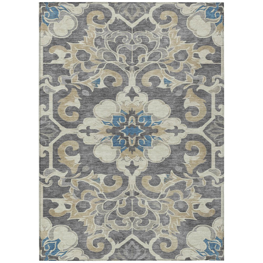Machine Washable Indoor/Outdoor Chantille Beige 8' x 10' Rug