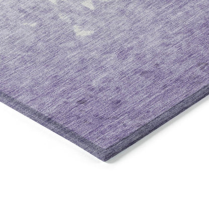 Machine Washable Indoor/Outdoor Chantille Purple 3' x 5' Rug