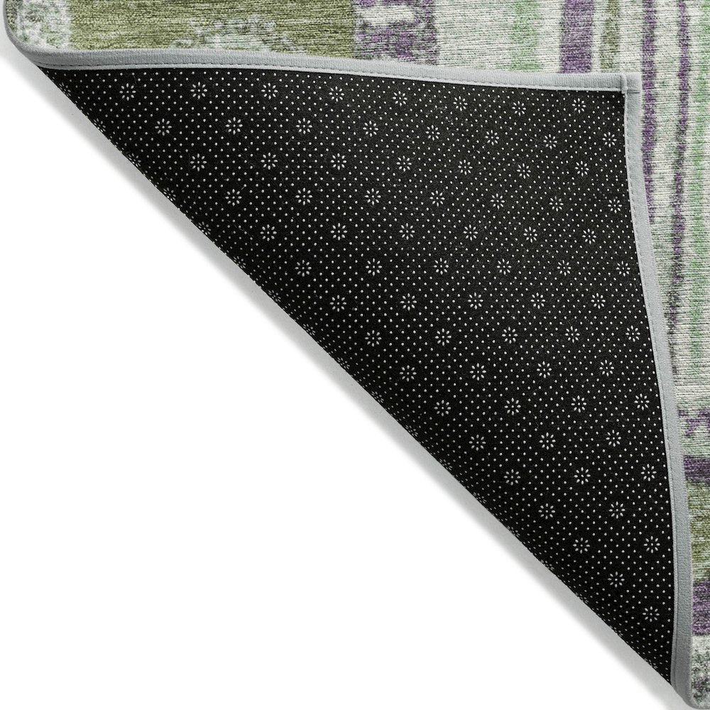 Machine Washable Indoor/Outdoor Chantille Purple 3' x 5' Rug