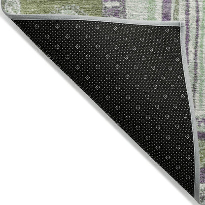 Machine Washable Indoor/Outdoor Chantille Purple 3' x 5' Rug