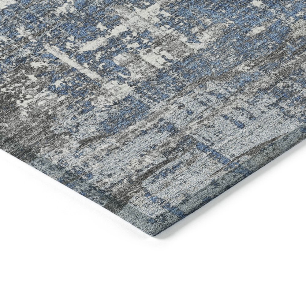 Machine Washable Indoor/Outdoor Chantille Denim 3' x 5' Rug