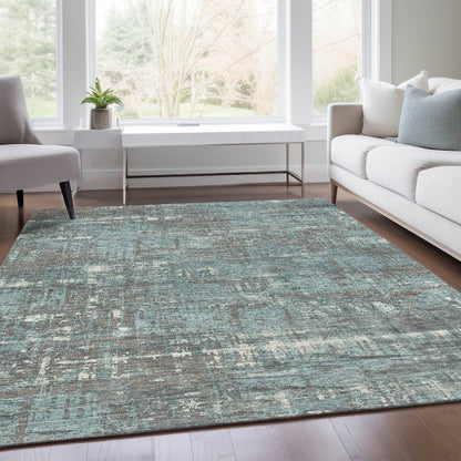 Machine Washable Indoor/Outdoor Chantille Taupe 8' x 10' Rug