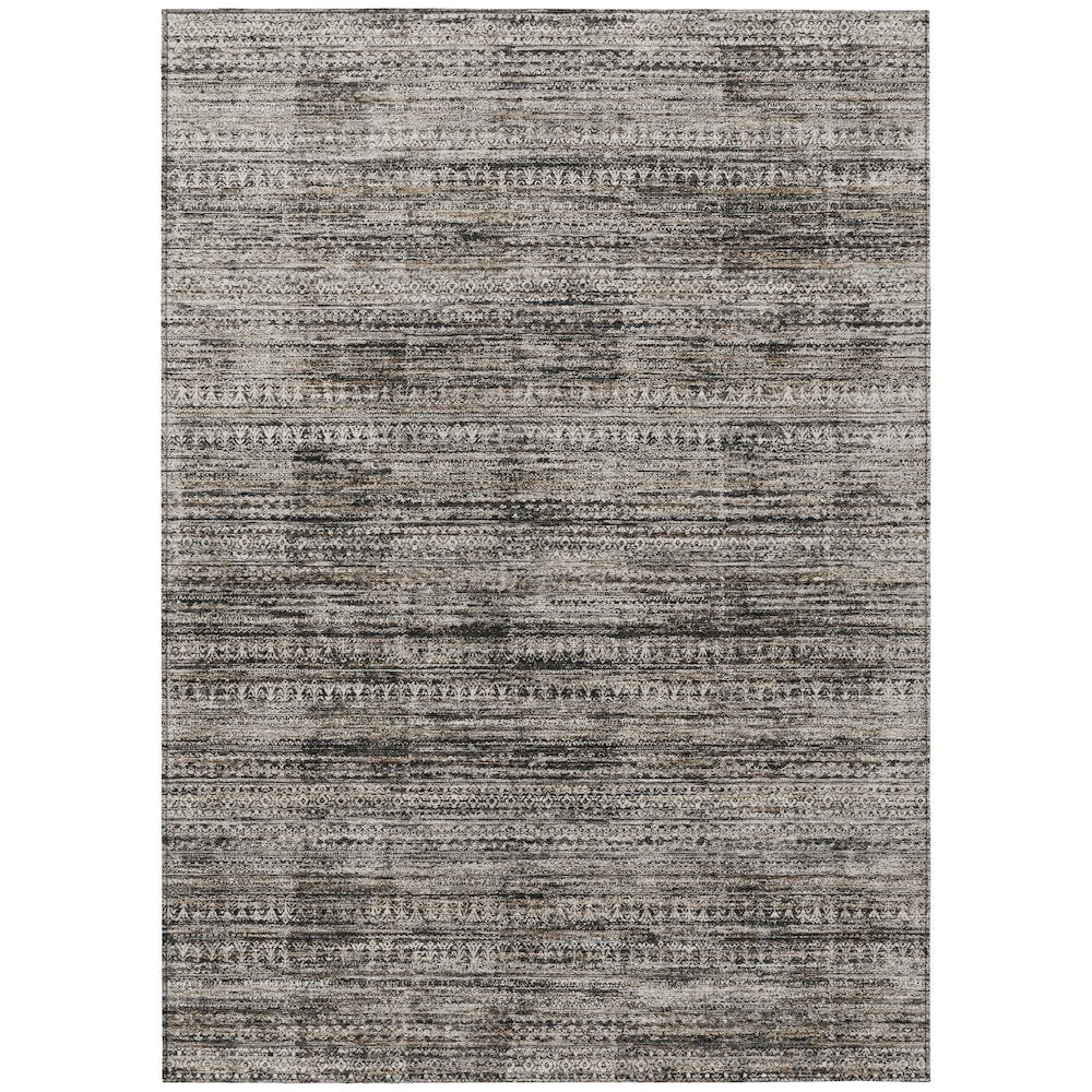 Machine Washable Indoor/Outdoor Chantille Taupe 8' x 10' Rug