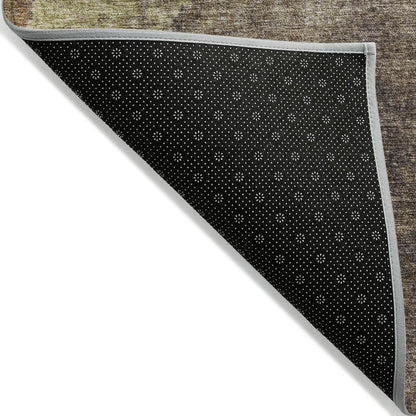 Machine Washable Indoor/Outdoor Chantille Mocha 3' x 5' Rug