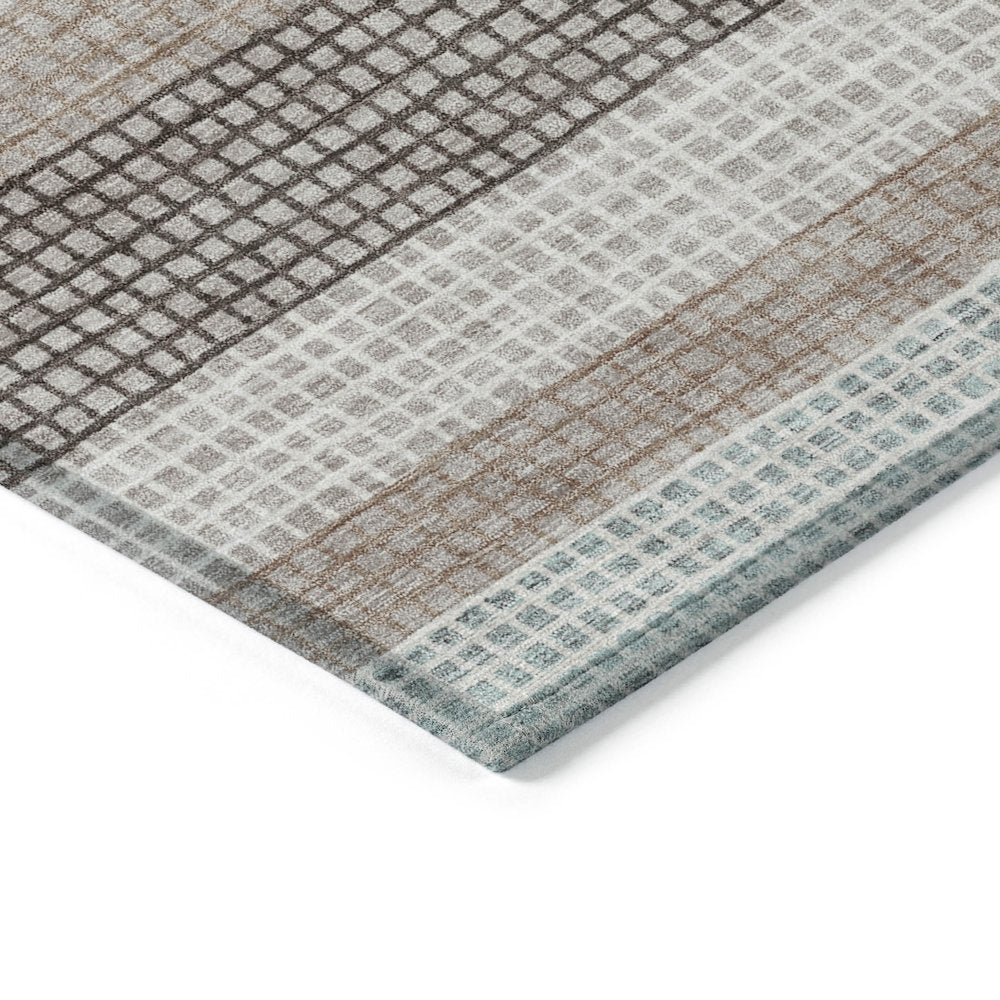Machine Washable Indoor/Outdoor Chantille Taupe 3' x 5' Rug