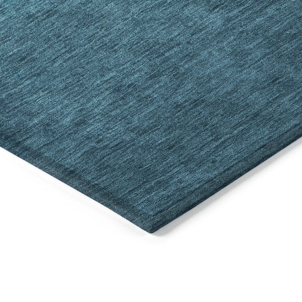 Machine Washable Indoor/Outdoor Chantille Teal 3' x 5' Rug