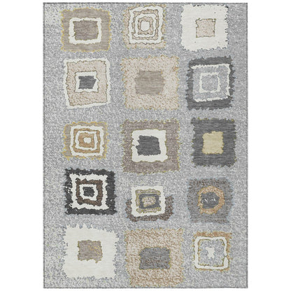Machine Washable Indoor/Outdoor Chantille Gray 8' x 10' Rug