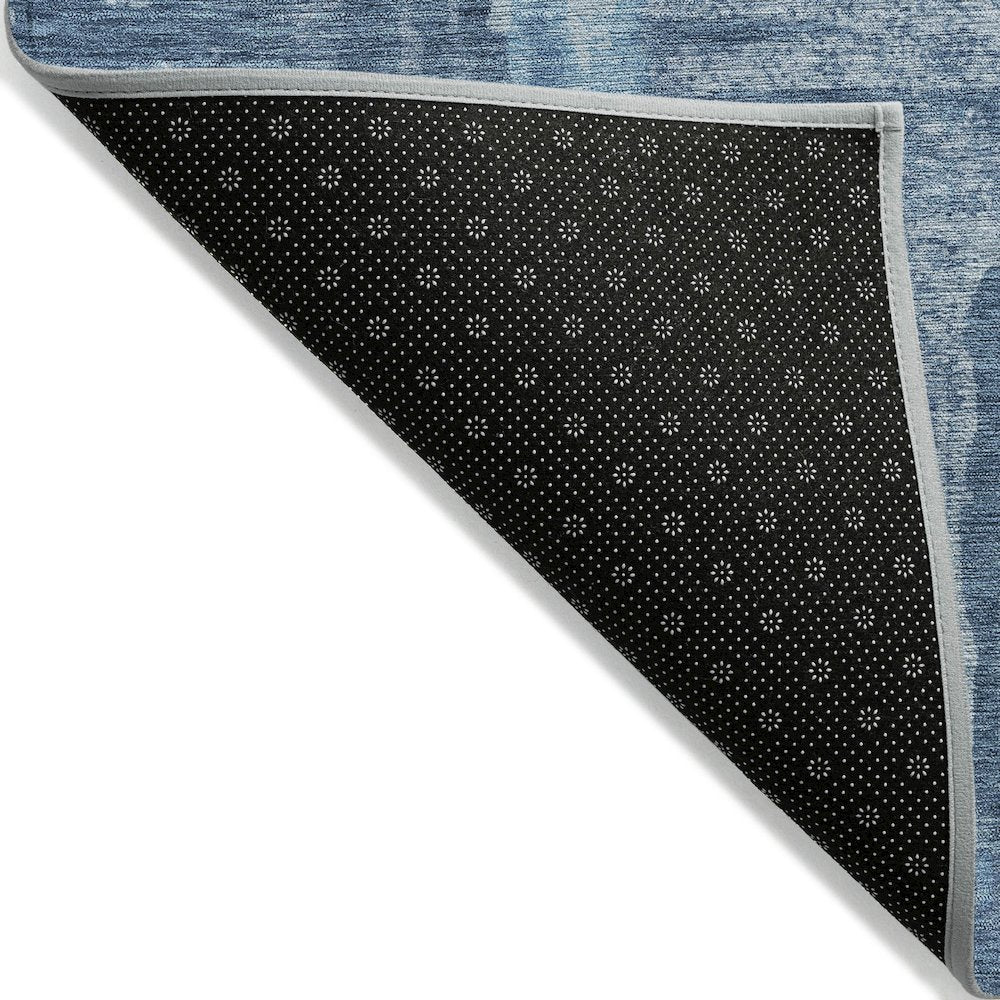 Machine Washable Indoor/Outdoor Chantille ACN2015 Denim 3' x 5' Rug
