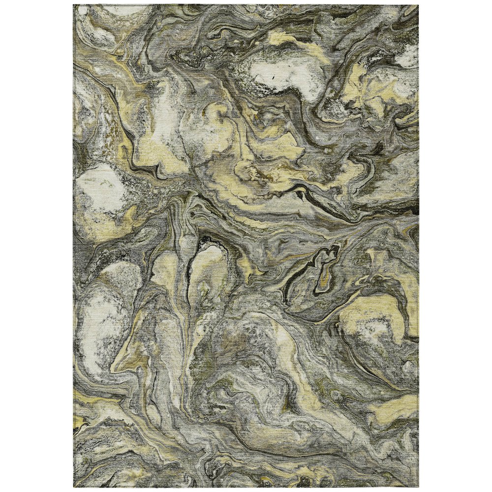 Machine Washable Indoor/Outdoor Chantille ACN2017 Pewter 8' x 10' Rug