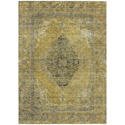 Machine Washable Indoor/Outdoor Chantille ACN2021 Wheat 8' x 10' Rug