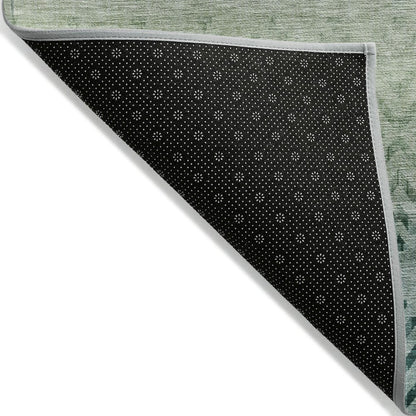 Machine Washable Indoor/Outdoor Chantille ACN2042 Teal 3' x 5' Rug