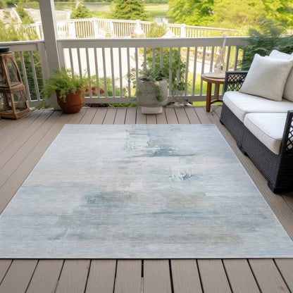 Machine Washable Indoor/Outdoor Chantille ACN2044 Sky 8' x 10' Rug