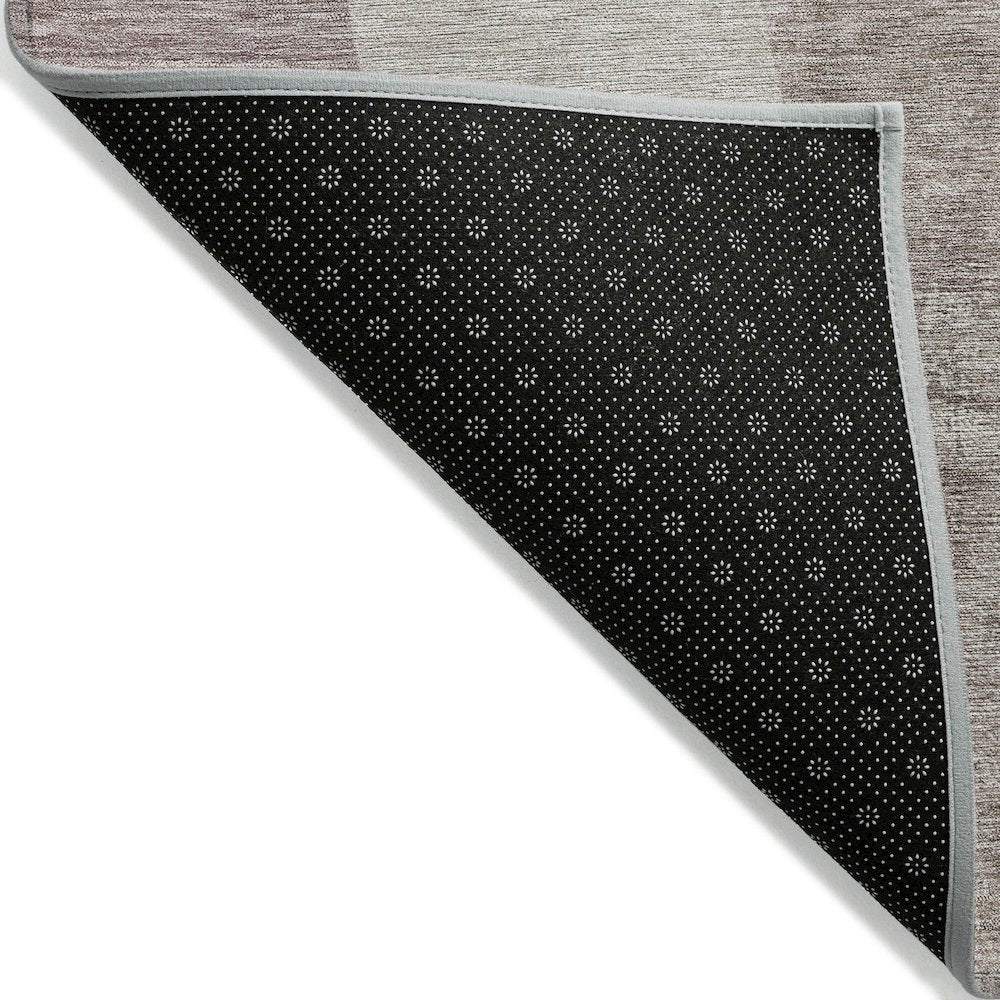 Machine Washable Indoor/Outdoor Chantille ACN2058 Brown 3' x 5' Rug