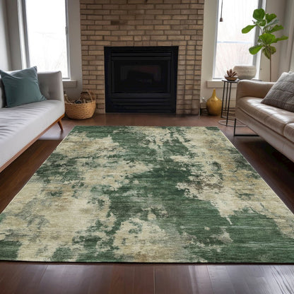 Machine Washable Indoor/Outdoor Chantille ACN2066 Fern 8' x 10' Rug